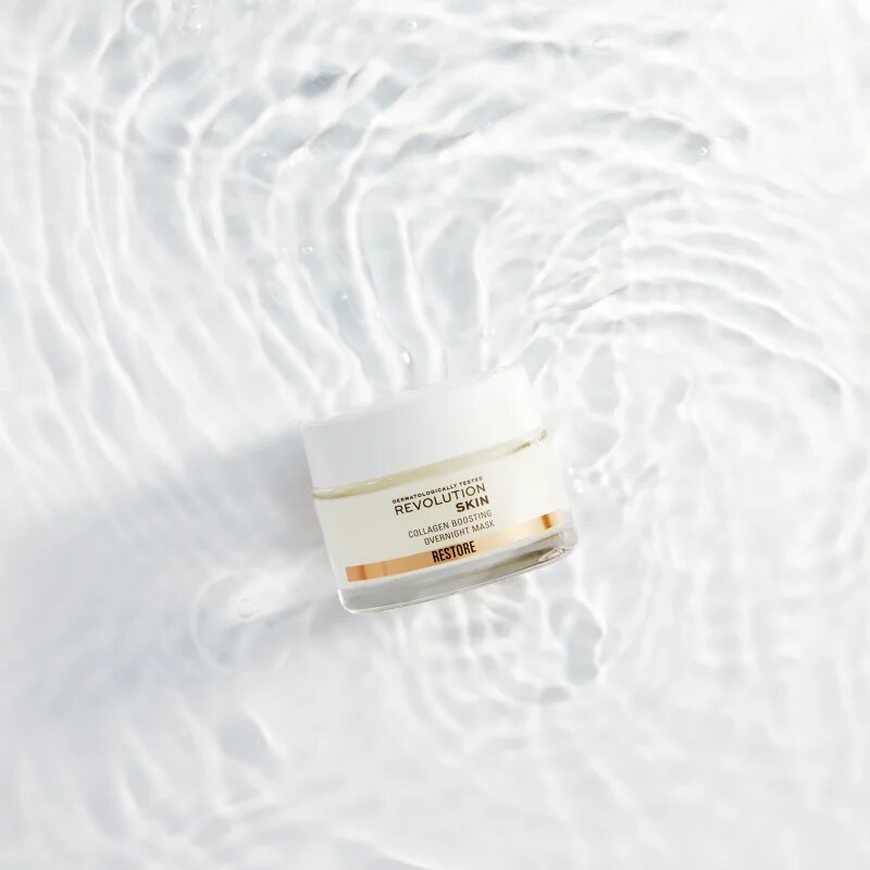 Revolution Skincare Restore Collagen Boosting obnovující noční krémová maska pro podporu tvorby kolagenu 50 ml