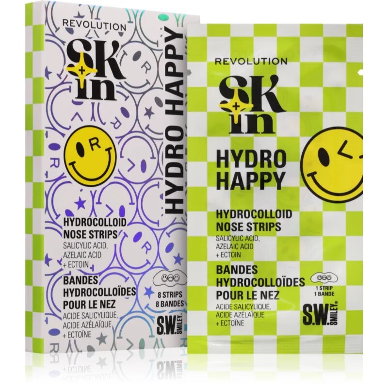 Revolution Skincare S.W.Smiley Skin slupovací maska na nos 8 ks