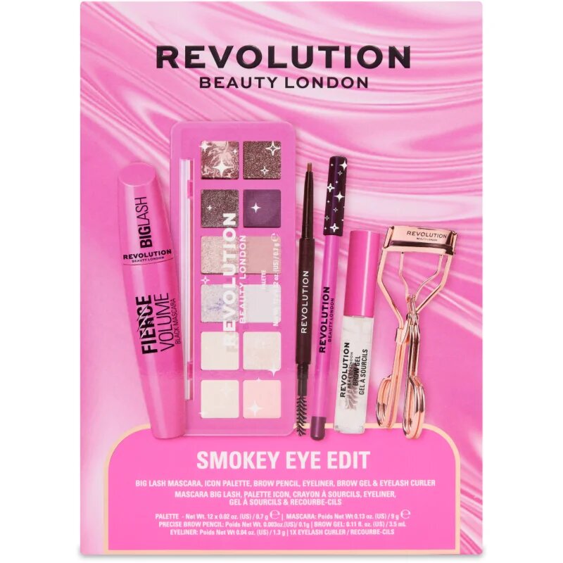 Revolution Smokey Eye Edit dárková sada na oči a obočí pro ženy 1 ks