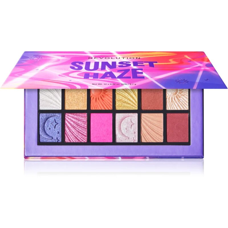 Revolution Sunset Haze paletka očních stínů 12x0.7 g