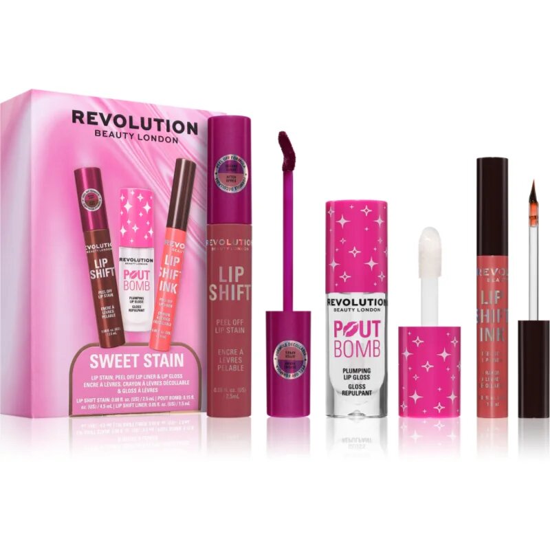 Revolution Sweet Stain Set dárková sada na rty 1 ks