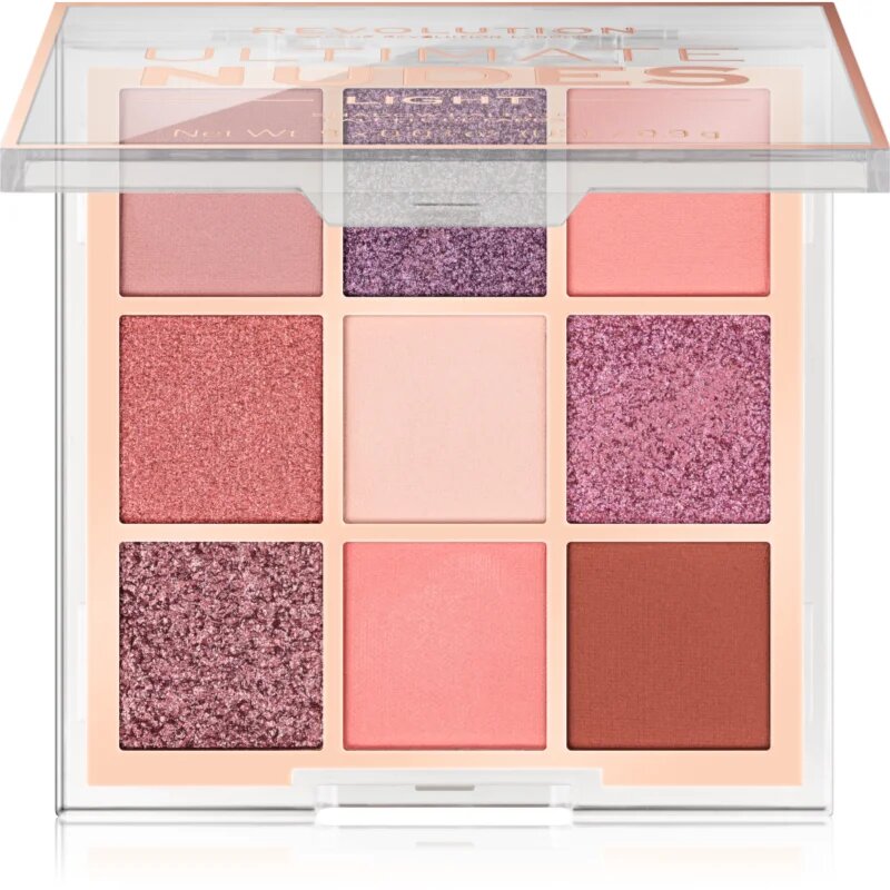 Revolution Ultimate Nudes paletka očních stínů odstín Light 8 g