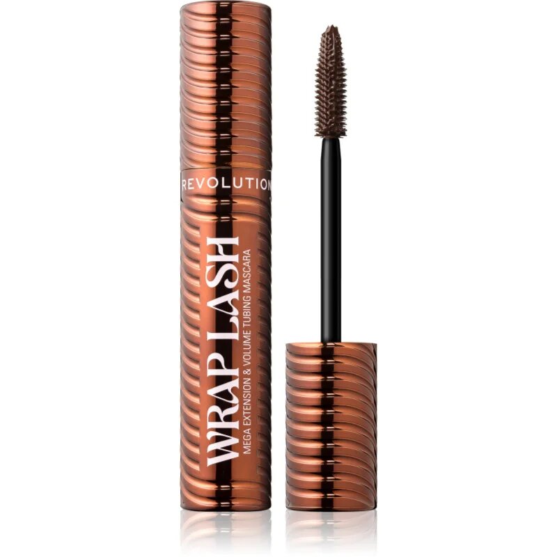 Revolution Wrap Lash Tubing řasenka pro prodloužení natočení a objem odstín Brown 8.5 ml