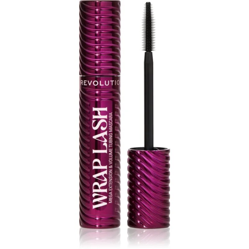 Revolution Wrap Lash Tubing řasenka pro prodloužení natočení a objem odstín Burgundy 8.5 ml