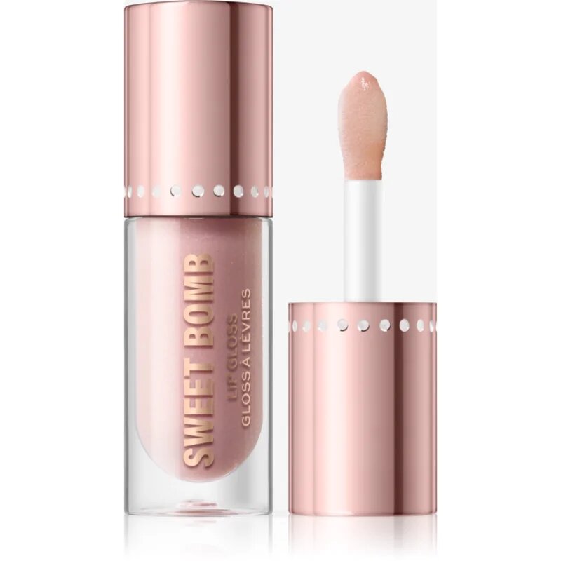 Revolution Y2k Sweet Bomb třpytivý lesk na rty odstín Candyfloss Pink Glitter 4.5 ml