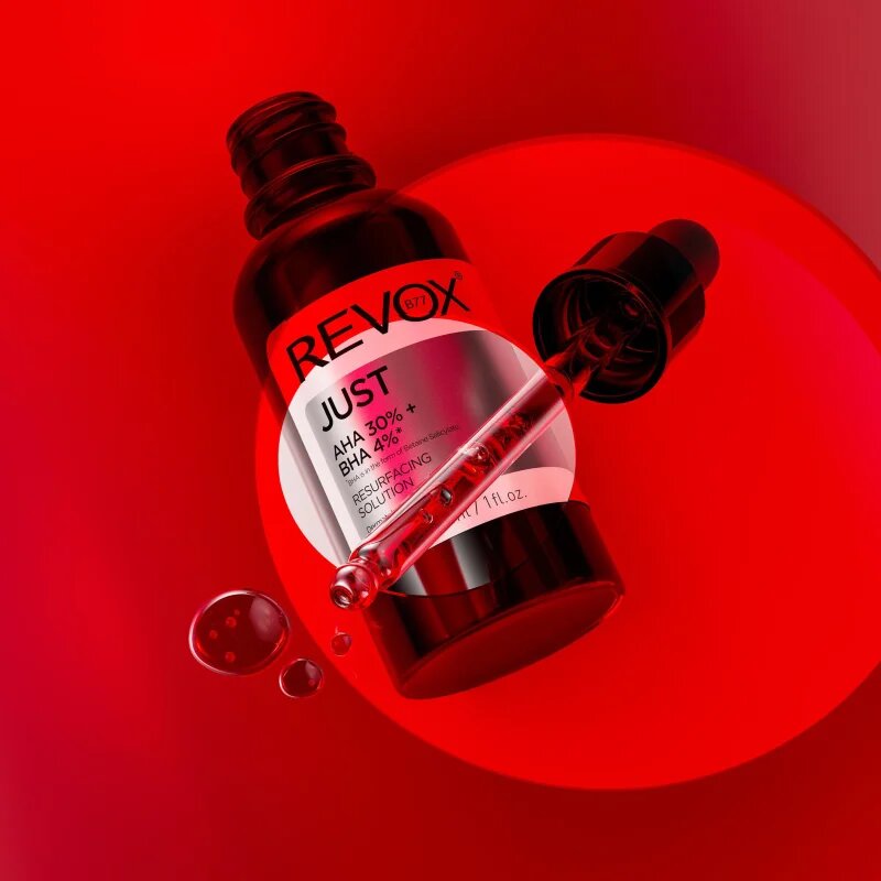 Revox B77 JUST AHA 30% + BHA 4% vyhlazující exfoliační sérum pro obnovu povrchu pleti 30 ml
