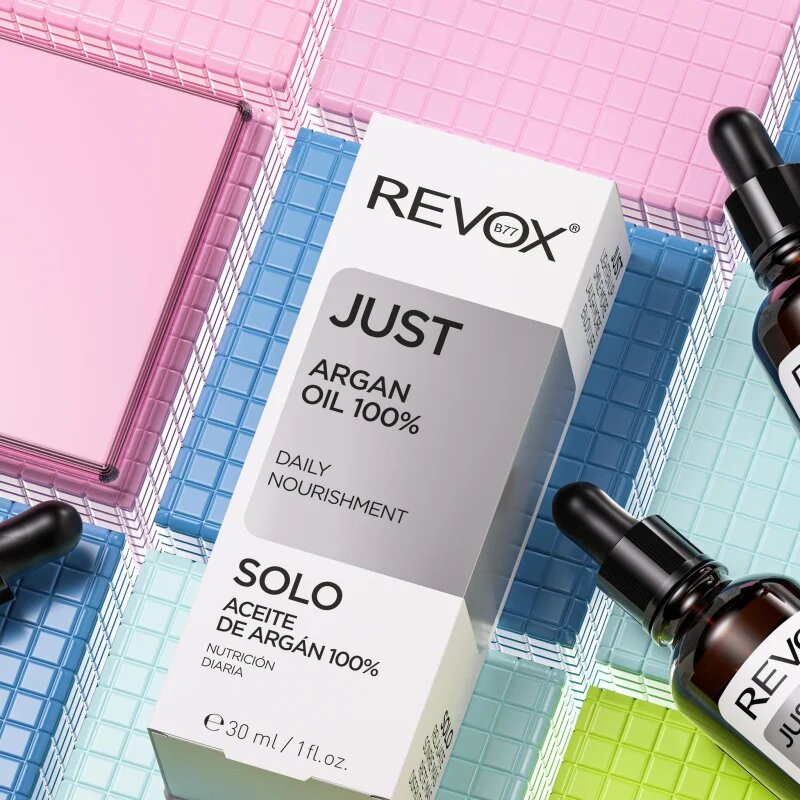 Revox B77 JUST Argan Oil 100% vyživující olejové sérum na obličej a krk 30 ml
