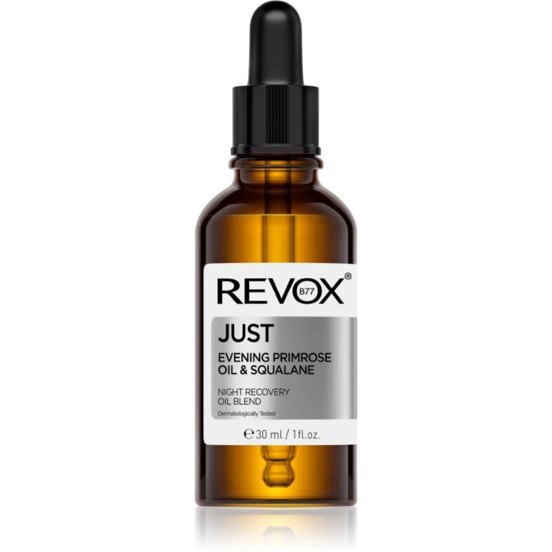 Revox B77 JUST Evening Primrose Oil & Squalane regenerační noční olej pro obnovu kožní bariéry 30 ml
