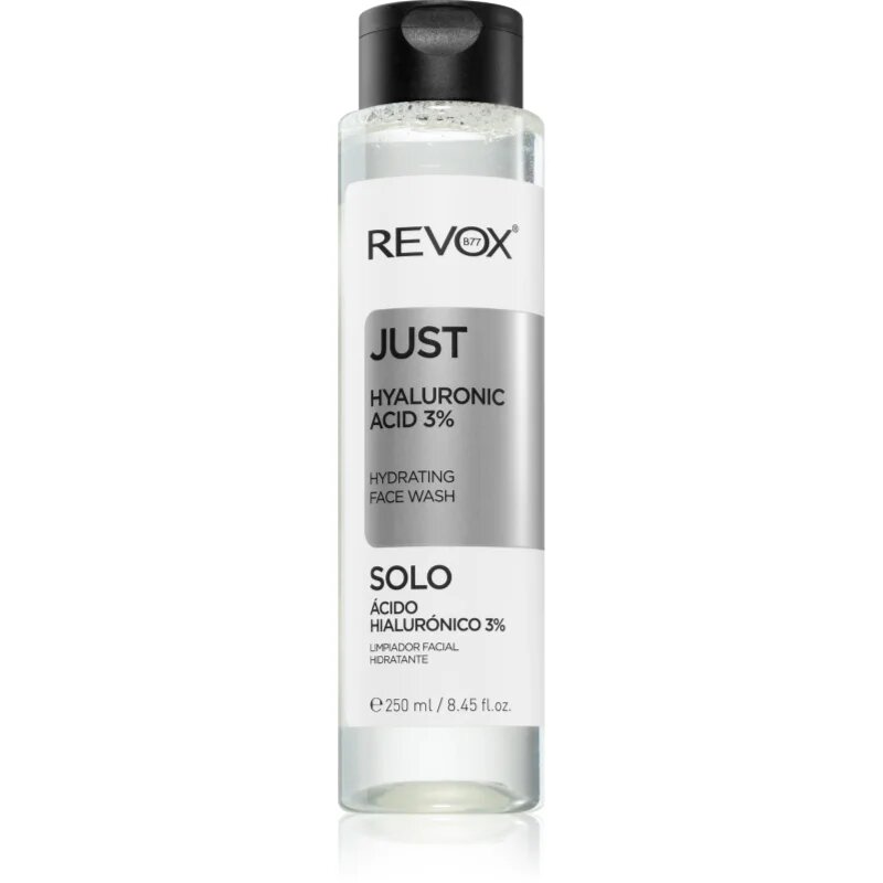 Revox B77 Just Hyaluronic Acid 3% hydratační čisticí gel na obličej 250 ml