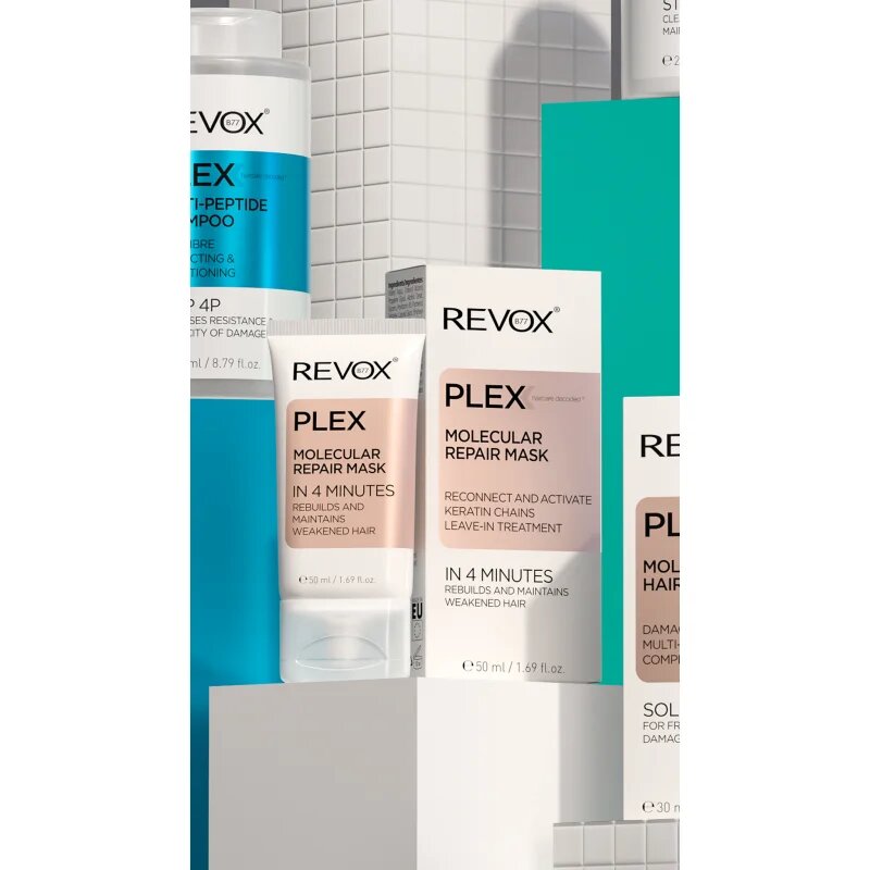 Revox B77 PLEX Molecular Repair Mask obnovující bezoplachová maska na vlasy 50 ml