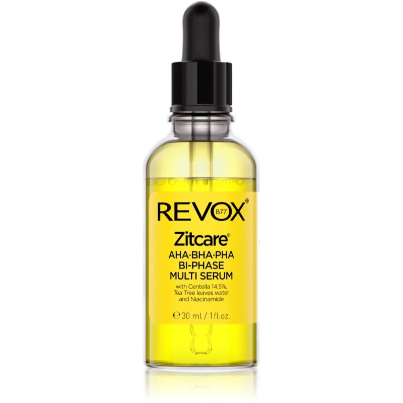 Revox B77 Zitcare AHA BHA PHA Bi-Phase Multi Serum dvoufázové sérum pro vyhlazení a zmatnění pleti 30 ml