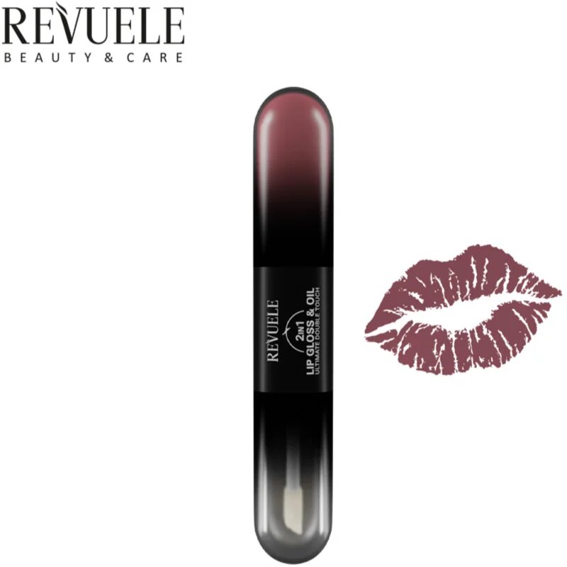 Revuele 2IN1 Lip Gloss & Oil lesk na rty 2 v 1 odstín 09 7 ml