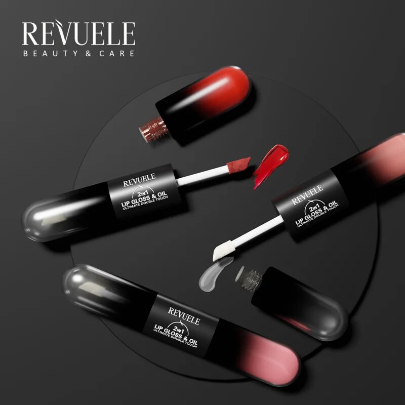 Revuele 2IN1 Lip Gloss & Oil lesk na rty 2 v 1 odstín 09 7 ml
