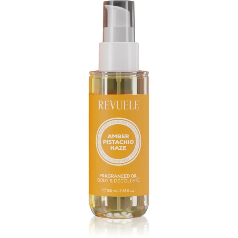 Revuele Amber Pistachio Haze Fragranced Oil parfémovaný olej na tělo 100 ml