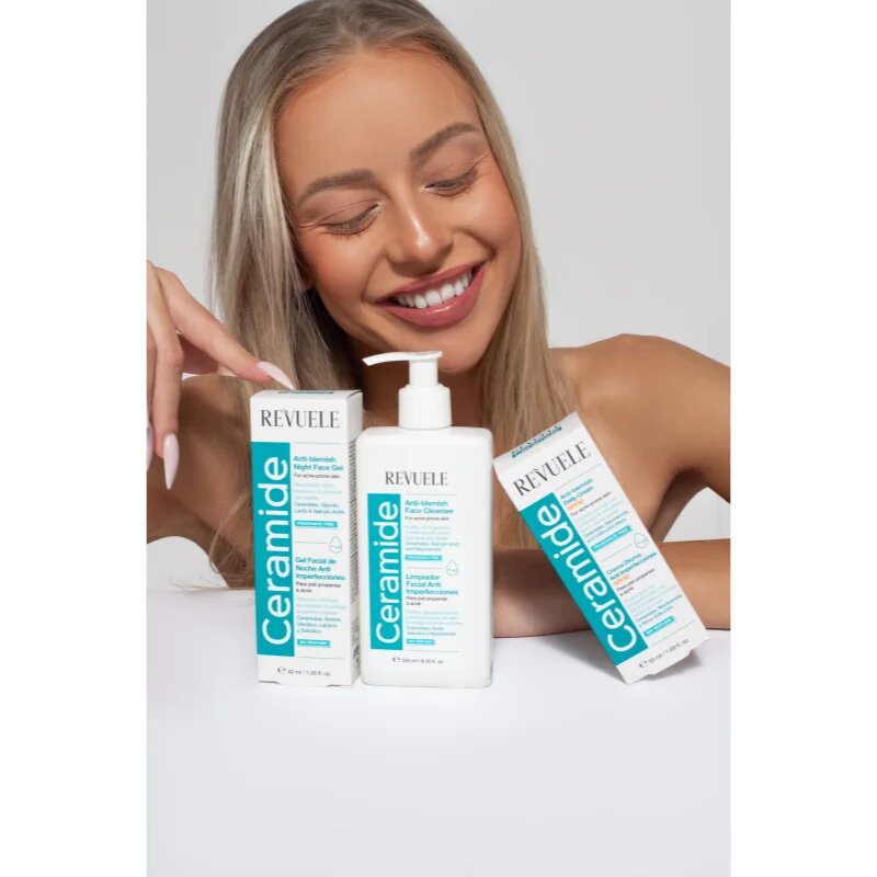 Revuele Ceramide Anti-Blemish Night Face Gel gel proti nedokonalostem na noc 40 ml