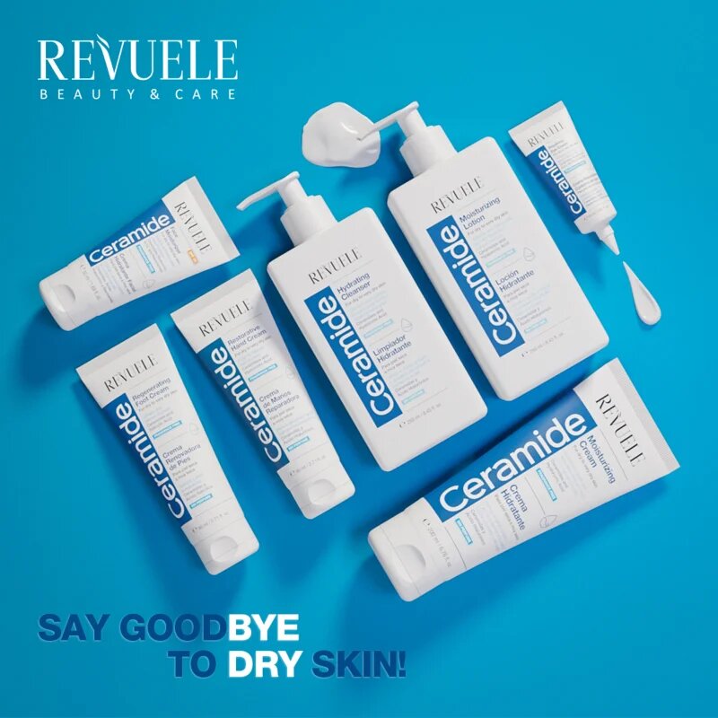 Revuele Ceramide Moisturizing Lotion hydratační mléko na tělo a obličej pro suchou až velmi suchou pokožku 250 ml