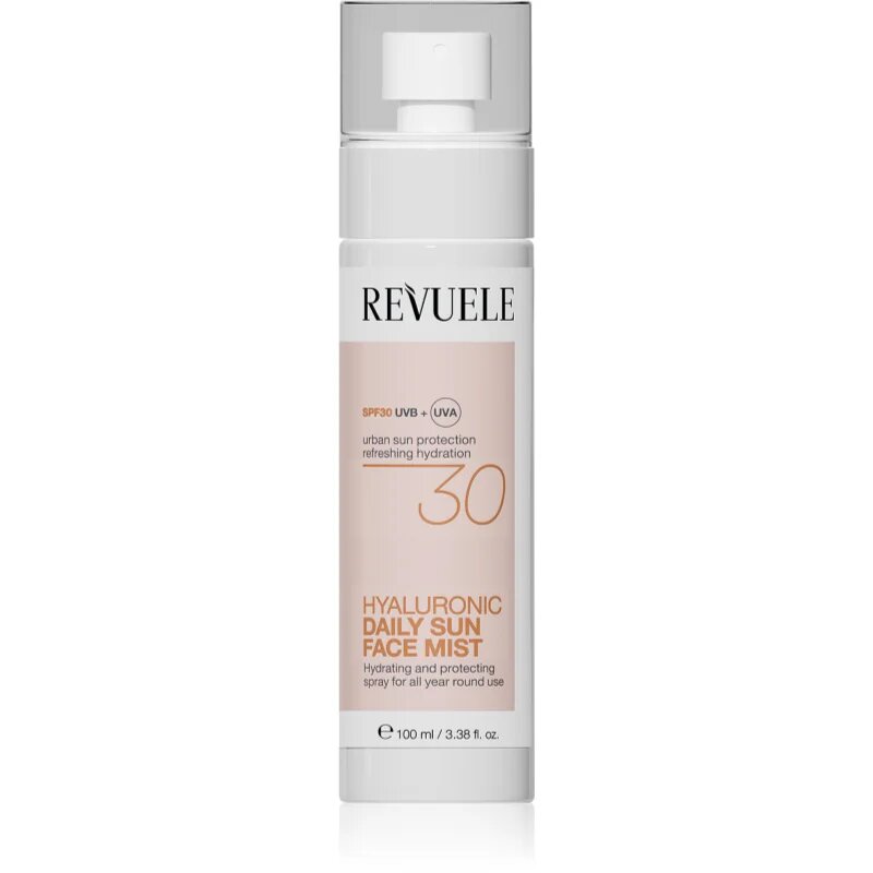 Revuele Daily Sun Hyaluronic Face Mist SPF 30 ochranná mlha s hydratačním účinkem SPF 30 100 ml