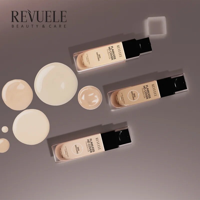 Revuele Flawless HD Cover Foundation lehký make-up pro dokonalý vzhled odstín 01 Ivory 33 ml