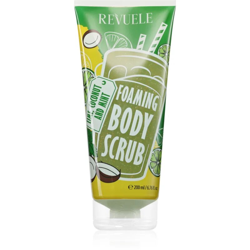 Revuele Foaming Body Scrub Lime Coconut and Mint tělový peeling 200 ml