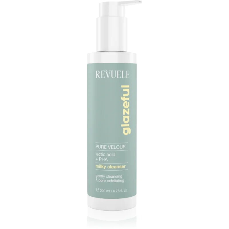 Revuele Glazeful Milky Cleanser Pure Velour jemné čisticí mléko s exfoliačním účinkem 200 ml
