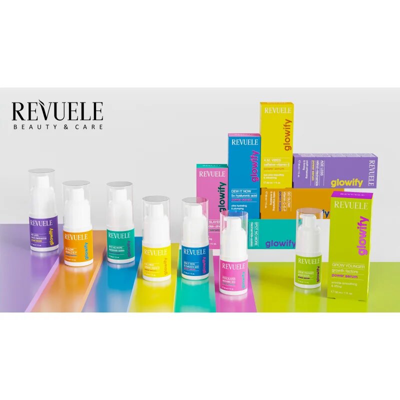 Revuele Glowify Grow Younger Power Serum Growth Factors zpevňující pleťové sérum 30 ml