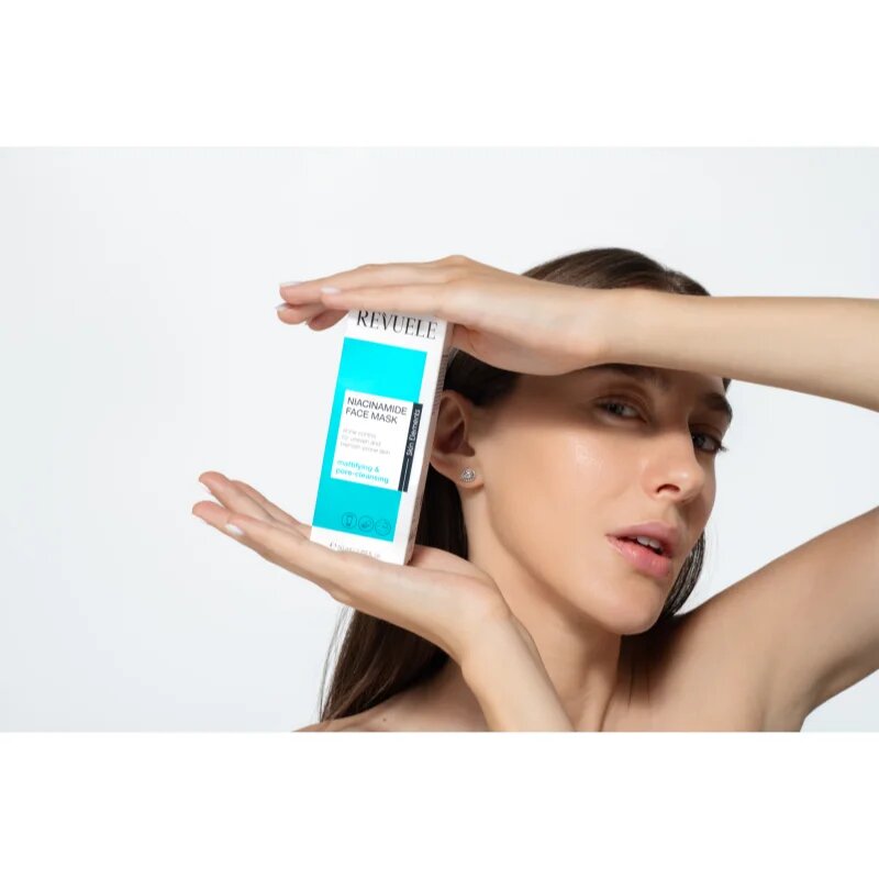 Revuele Niacinamide Face Mask čisticí maska pro redukci kožního mazu a minimalizaci pórů 50 ml