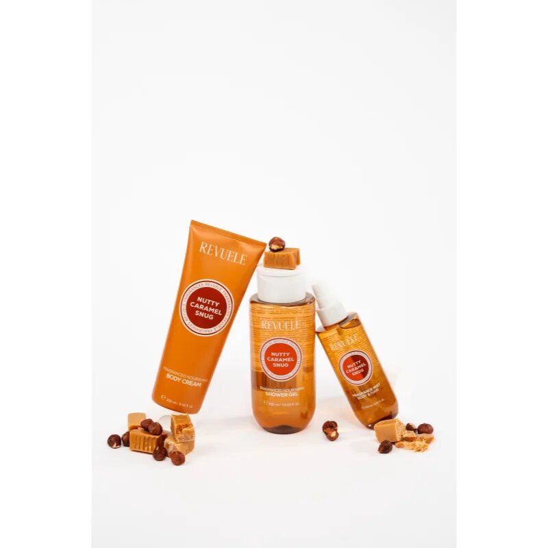 Revuele Nutty Caramel Snug Fragrance Mist parfémovaná mlha na tělo a vlasy pro ženy 150 ml