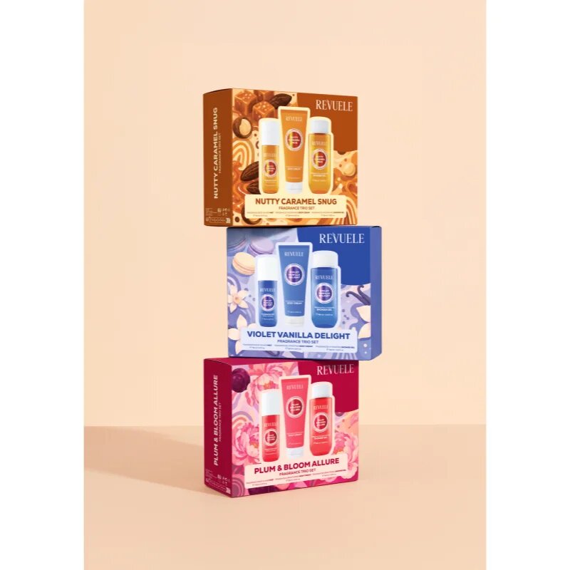 Revuele Nutty Caramel Snug Fragrance Trio Set dárková sada na tělo pro ženy