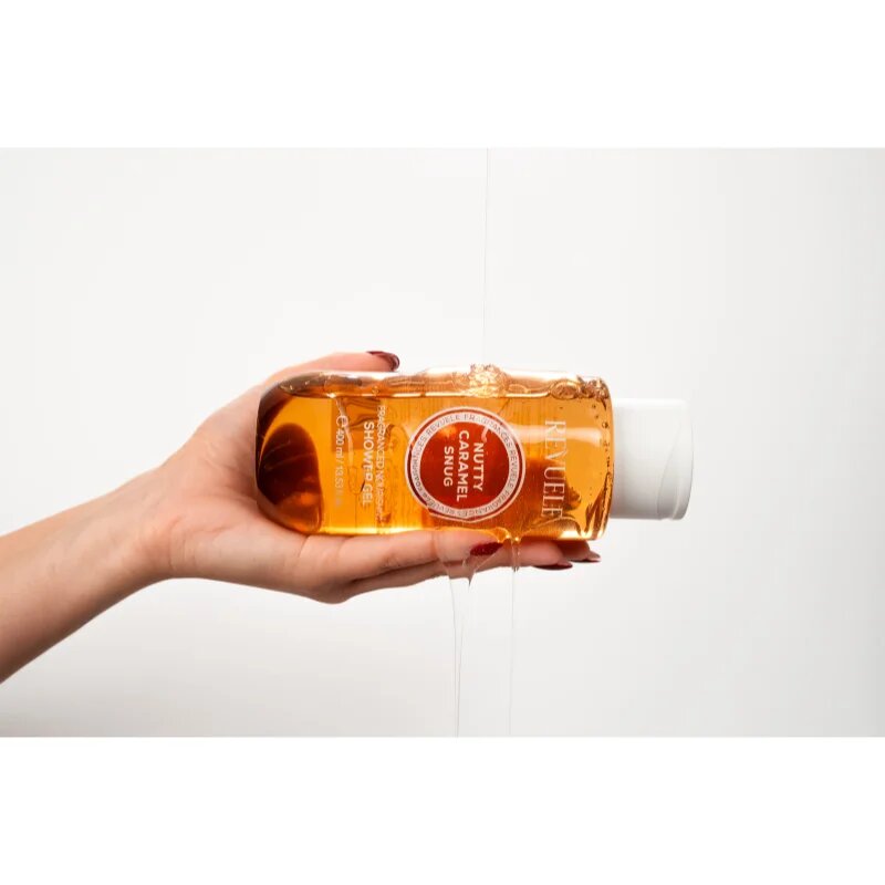 Revuele Nutty Caramel Snug Fragranced Nourishing Shower Gel parfémovaný sprchový gel s vyživujícím účinkem pro ženy 400 ml
