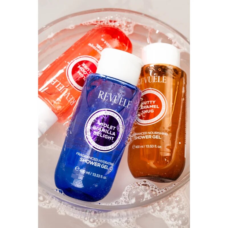 Revuele Plum & Bloom Allure Fragranced Brightening Shower Gel parfémovaný sprchový gel s rozjasňujícím efektem pro ženy 400 ml