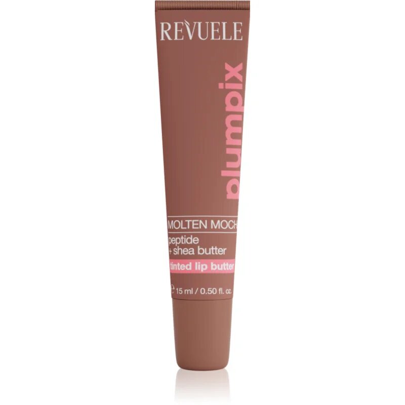 Revuele Plumpix Molten Mocha tónovací balzám na rty odstín Sheer Brown 15 ml