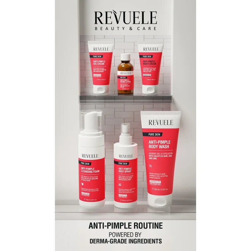 Revuele Pure Skin Anti-Pimple čisticí pěna pro problematickou pleť akné 150 ml