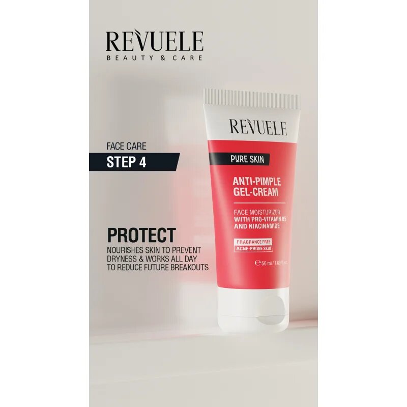 Revuele Pure Skin Anti-Pimple lehký hydratační krém pro problematickou pleť akné 50 ml
