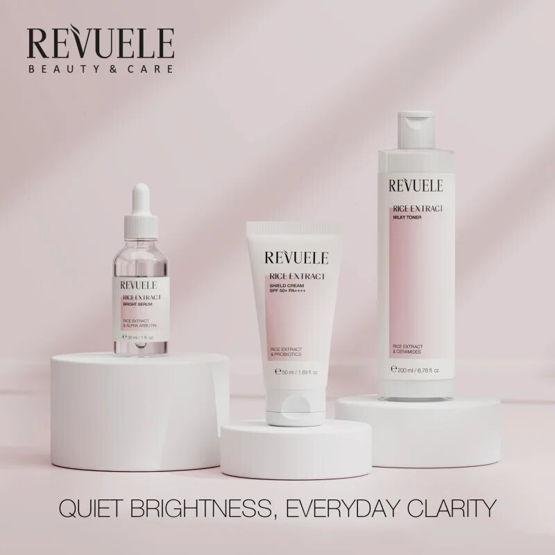 Revuele Rice Extract Milky Toner mléčné tonikum pro obnovu kožní bariéry 200 ml