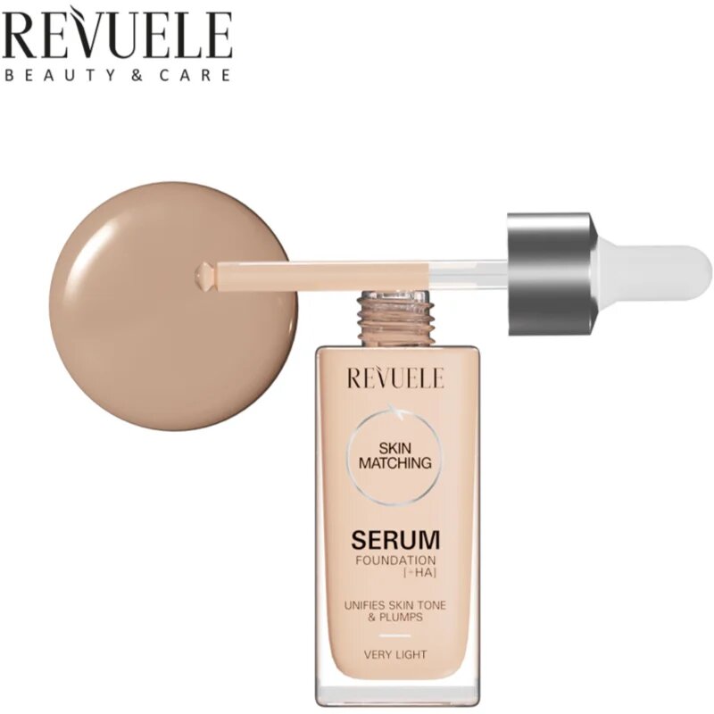 Revuele Serum Foundation [+HA] hydratační make-up pro sjednocení barevného tónu pleti odstín Very Light 30 ml