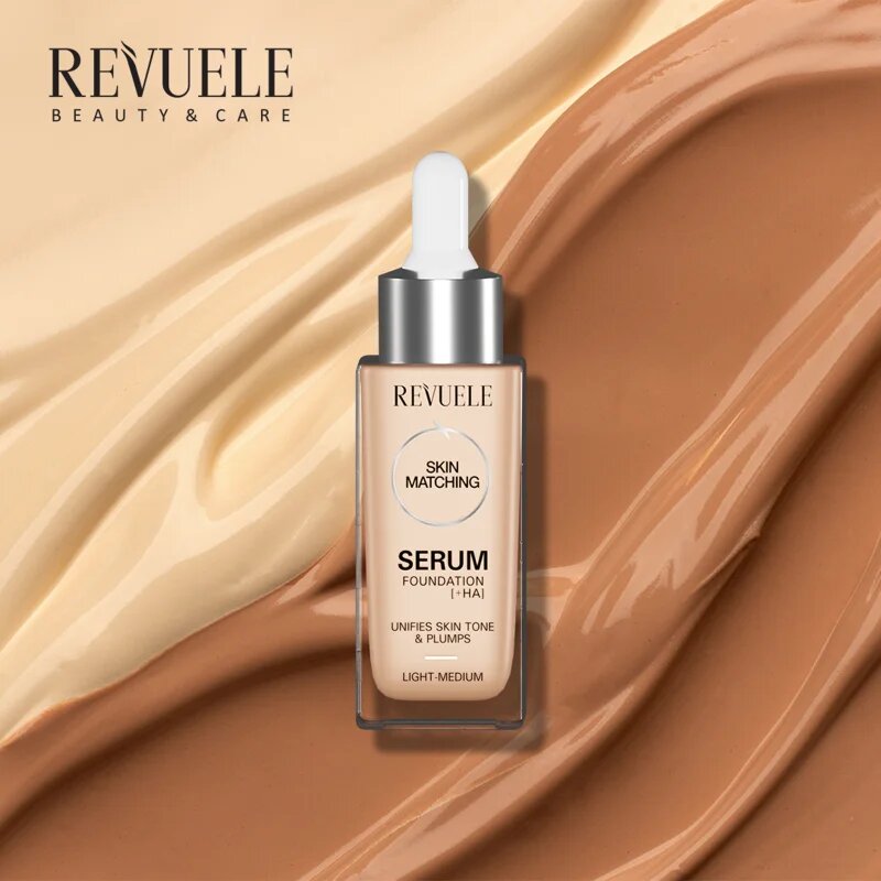 Revuele Serum Foundation [+HA] hydratační make-up pro sjednocení barevného tónu pleti odstín Very Light 30 ml
