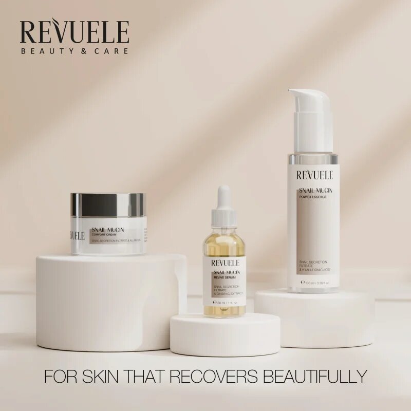 Revuele Snail Mucin Comfort Cream lehký hydratační krém pro zklidnění pleti 50 ml