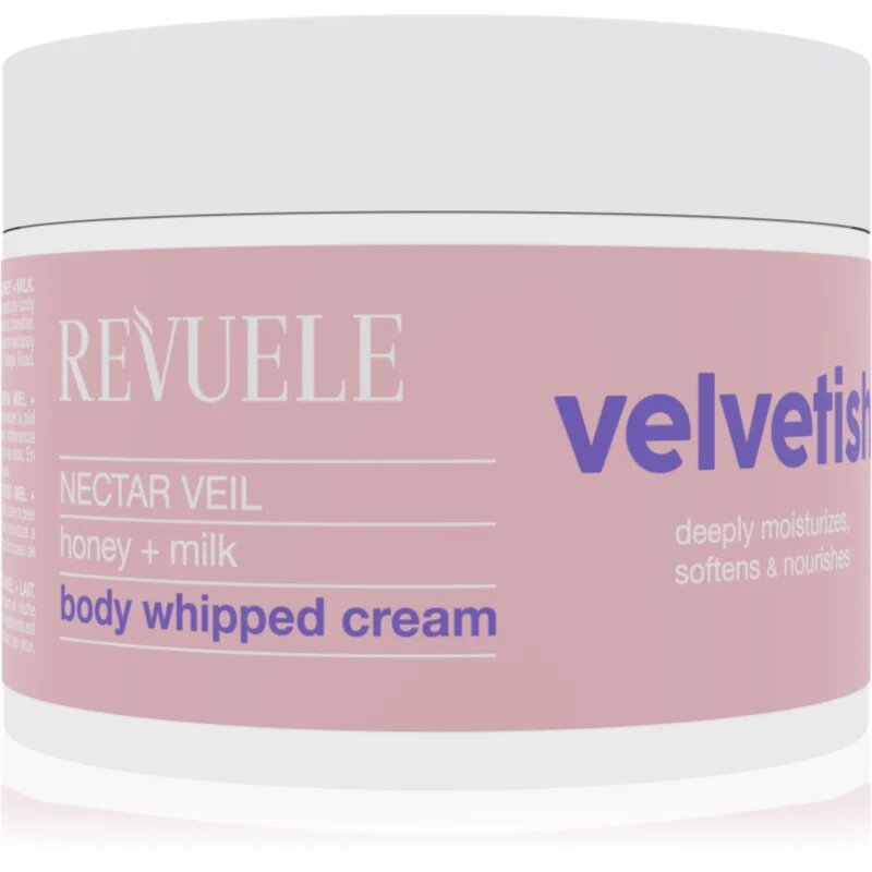 Revuele Velvetish Nectar Veil Body Whipped Cream hydratační tělový krém Honey + Milk 300 ml