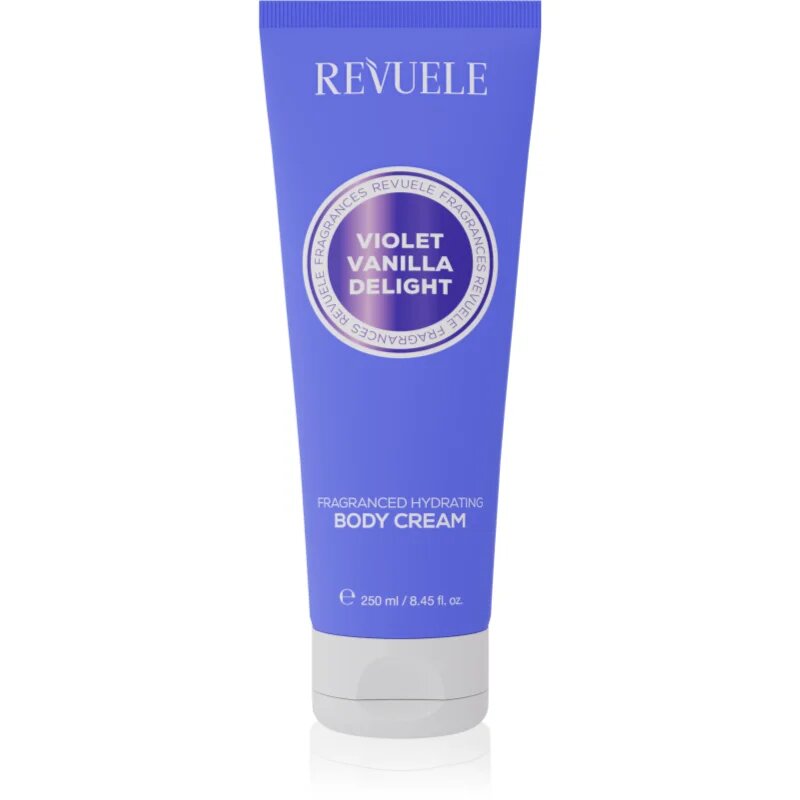 Revuele Violet Vanilla Delight Fragranced Hydrating Body Cream hydratační tělový krém pro ženy 250 ml
