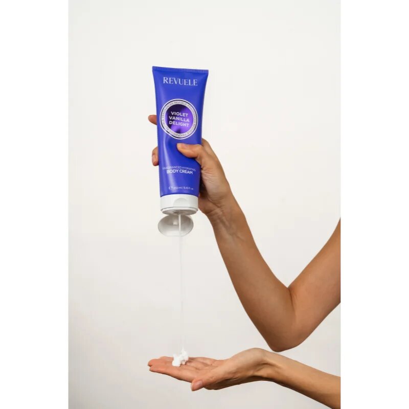 Revuele Violet Vanilla Delight Fragranced Hydrating Body Cream hydratační tělový krém pro ženy 250 ml