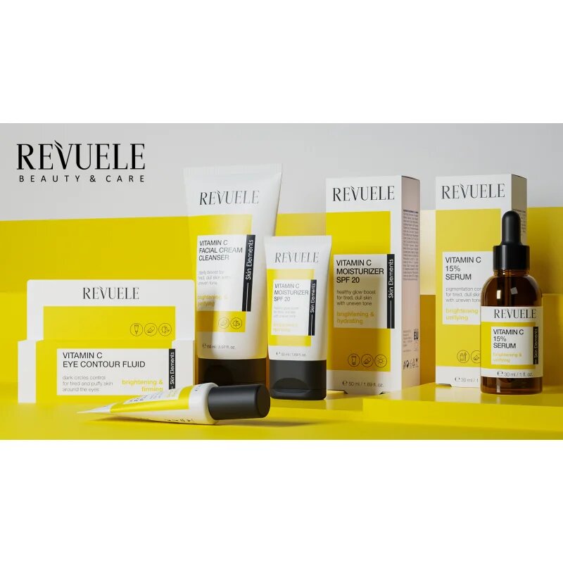 Revuele Vitamin C Eye Contour Fluid rozjasňující oční krém proti tmavým kruhům 25 ml