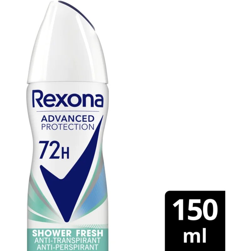 Rexona Advanced Protection Shower Fresh antiperspirant sprej 150 ml