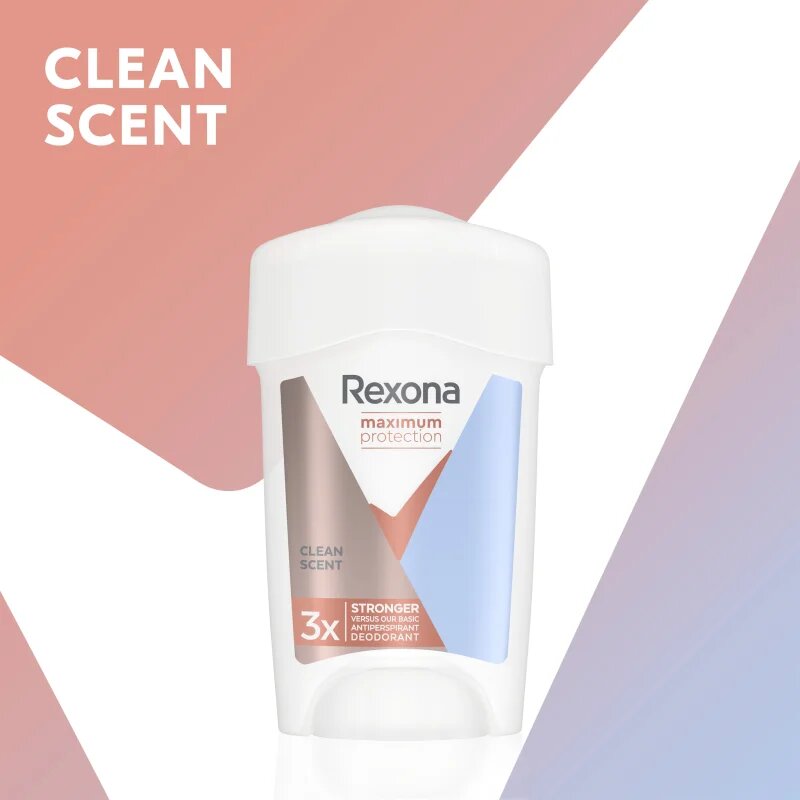 Rexona Maximum Protection Clean Scent krémový antiperspirant proti nadměrnému pocení 45 ml
