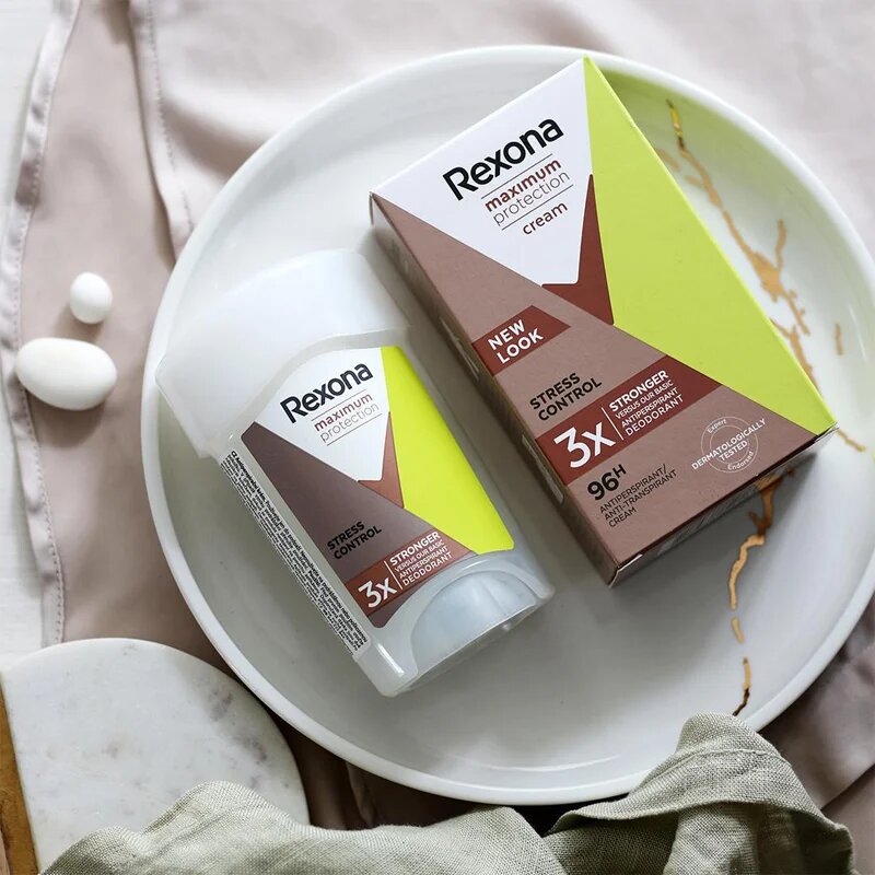 Rexona Maximum Protection Stress Control krémový antiperspirant proti nadměrnému pocení 45 ml
