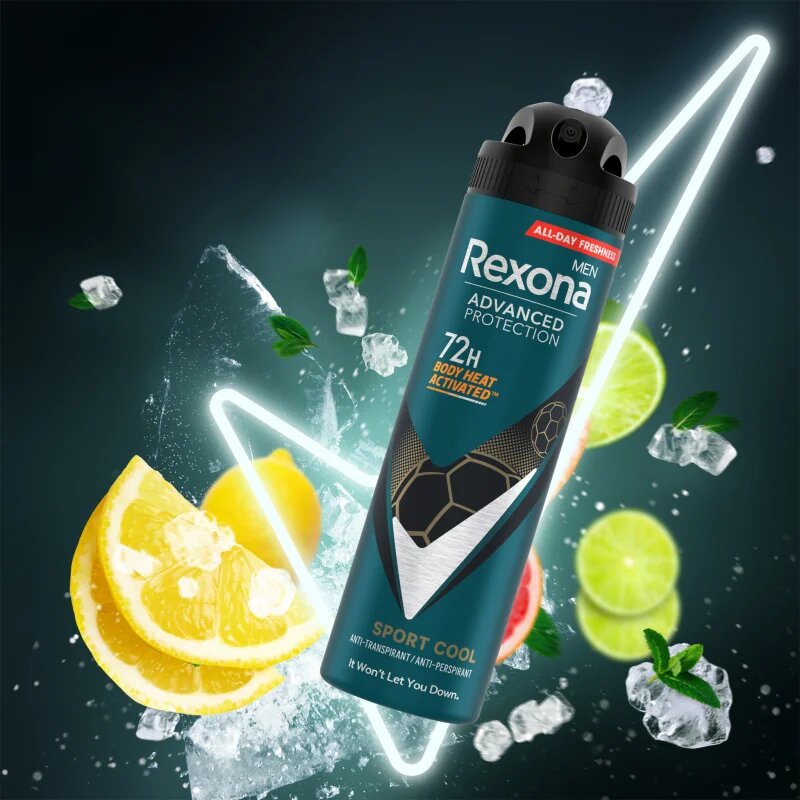 Rexona Men Advanced Protection Sport Cool antiperspirant ve spreji 72h pro muže 150 ml