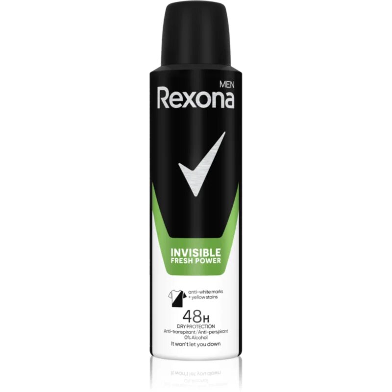 Rexona Men Invisible Fresh Power antiperspirant ve spreji pro muže 150 ml