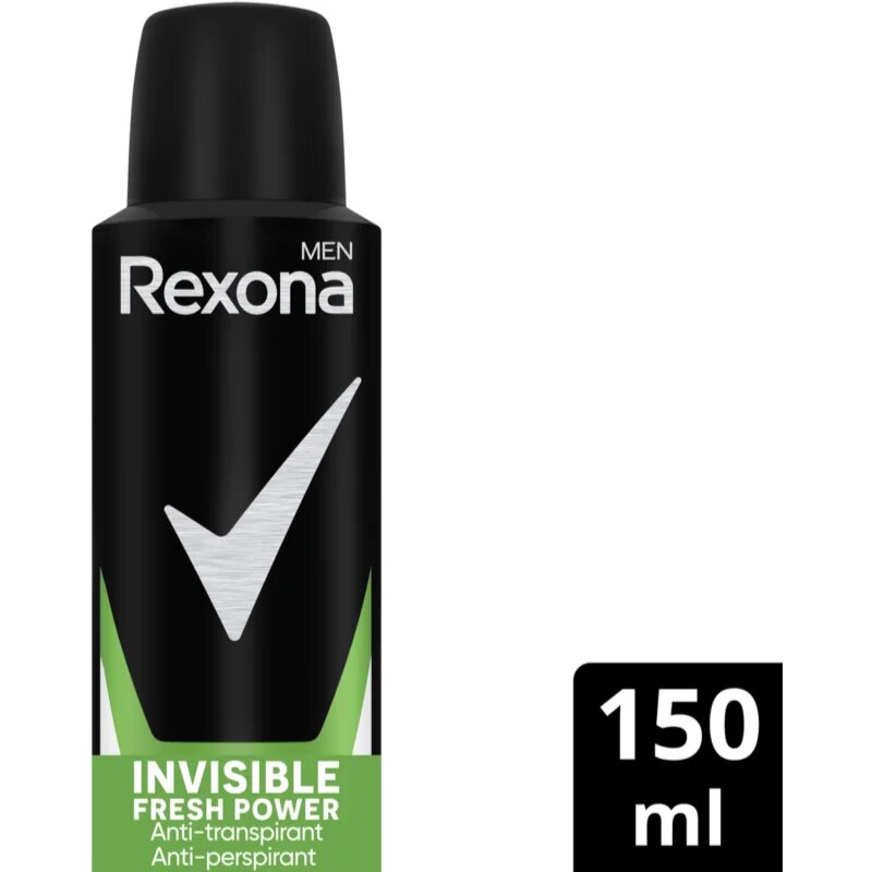 Rexona Men Invisible Fresh Power antiperspirant ve spreji pro muže 150 ml