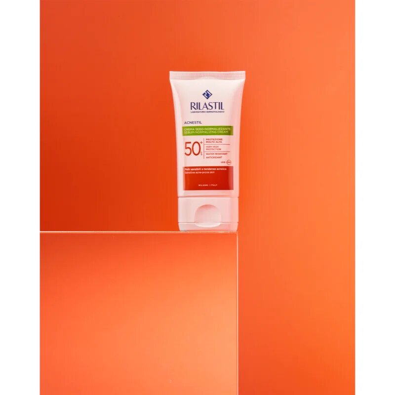 Rilastil Acnestil ochranný matující krém na obličej SPF 50+ 40 g