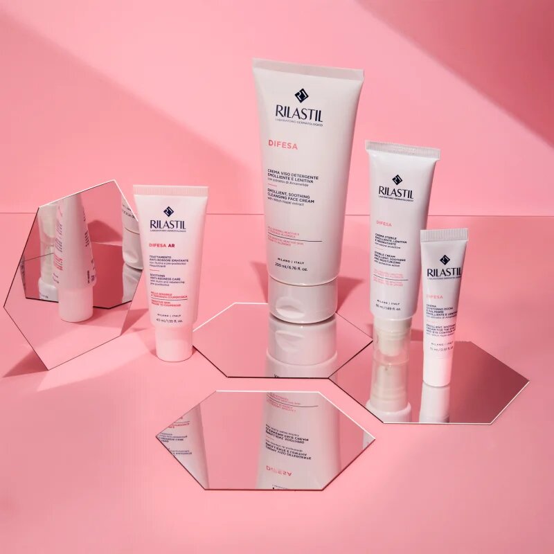 Rilastil Difesa zklidňující čisticí krém pro citlivou pleť 200 ml