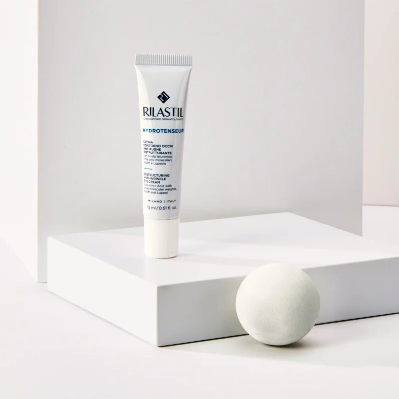 Rilastil Hydrotenseur hydratační oční krém proti vráskám a tmavým kruhům 15 ml